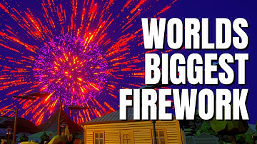 Worlds biggest firework | Unity Game Dev