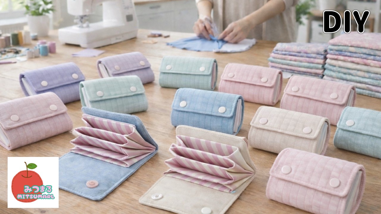 これ良い！100均アイテムと少しの生地で驚くほど素敵な財布が完成！たくさん作ってプレゼントしちゃお♡easy diy