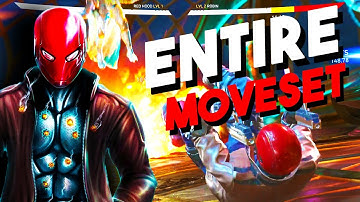 ALL RED HOOD SPECIAL MOVES! + ALL COMBOS! | RED HOOD REVIEW INJUSTICE 2 | RED HOOD DLC INJUSTICE 2