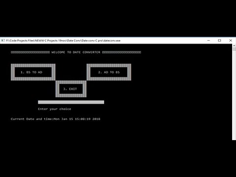 DATE CONVERTER IN C PROGRAMMING WITH SOURCE CODE