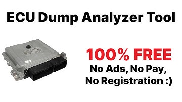 FREE ECU Data Analyzer Extractor Part number | software | hardware | from dump ECM DDE Control Unit