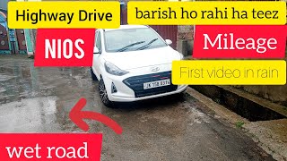 Nios drive review on highway ❤ bhagti acha ha ❤breaking bohat hi achi |smooth drive #hyundai