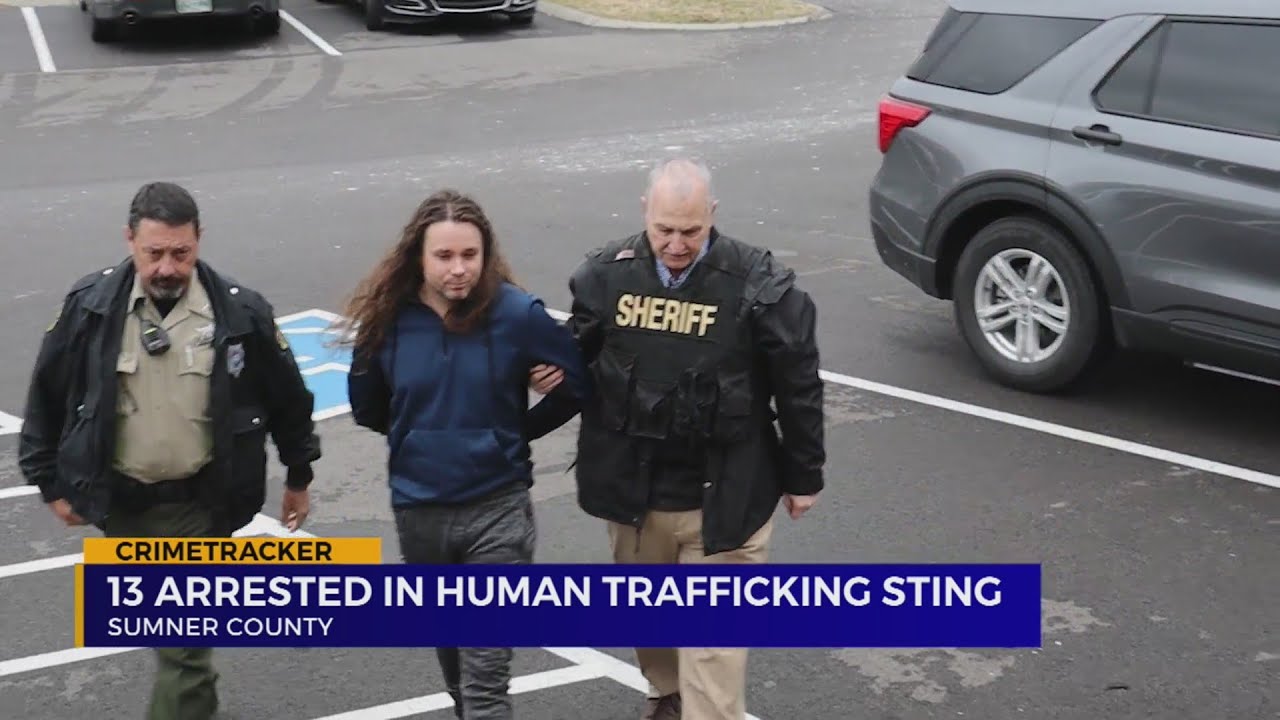13 arrested in human trafficking sting - YouTube