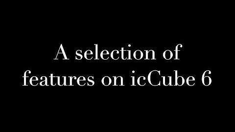 icCube 6 - A selection of new features (Navigation, Coloring, Query flexibility, Selection & events)