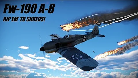 4x20mm MG-151 DESTRUCTION Ft. Fw-190 A-8 | War Thunder Air RB