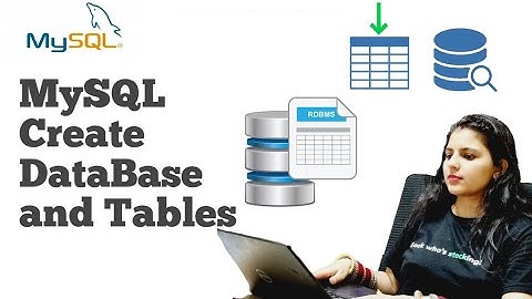 MySQL Create DataBase and Tables