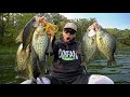 Kayak Fishing for SLAB Crappies in Shallow Weeds!