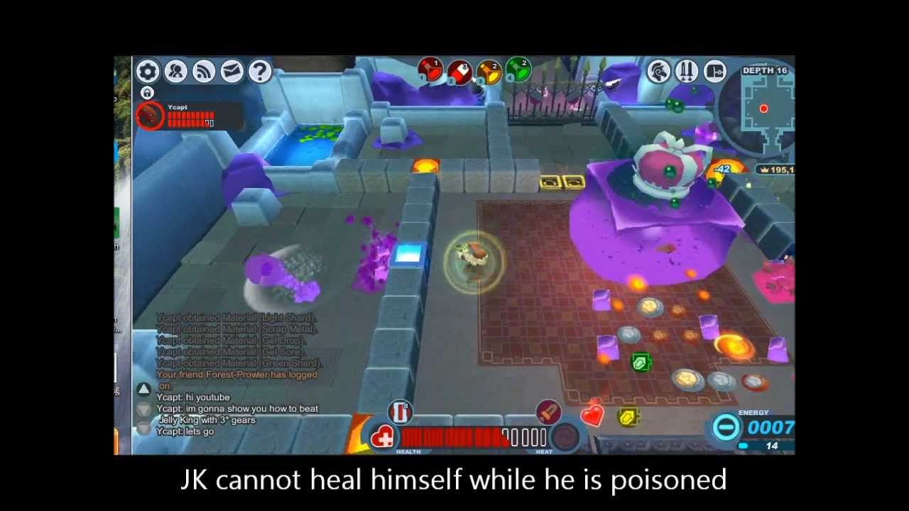 Solo Jelly King with 3 star walkthrough Spiral Knights YouTube