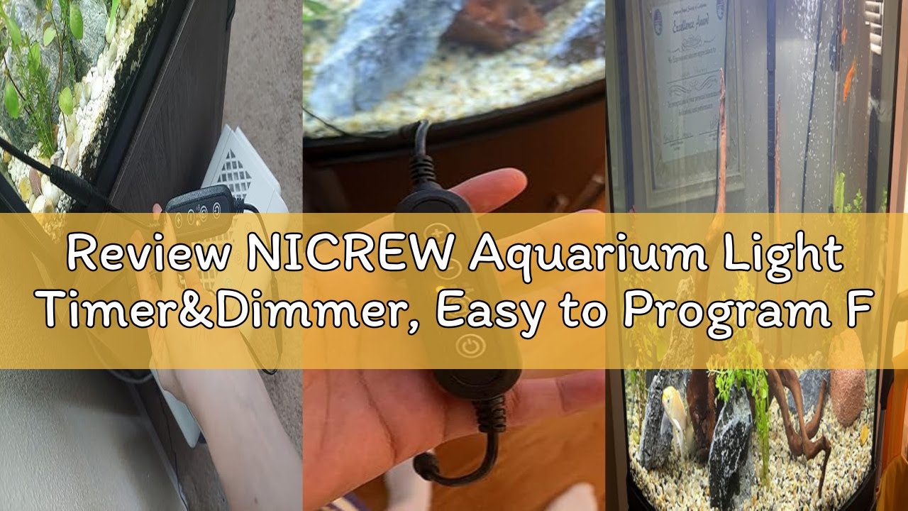 Review NICREW Aquarium Light Timer&Dimmer, Easy to Program Fish Tank Light Controller