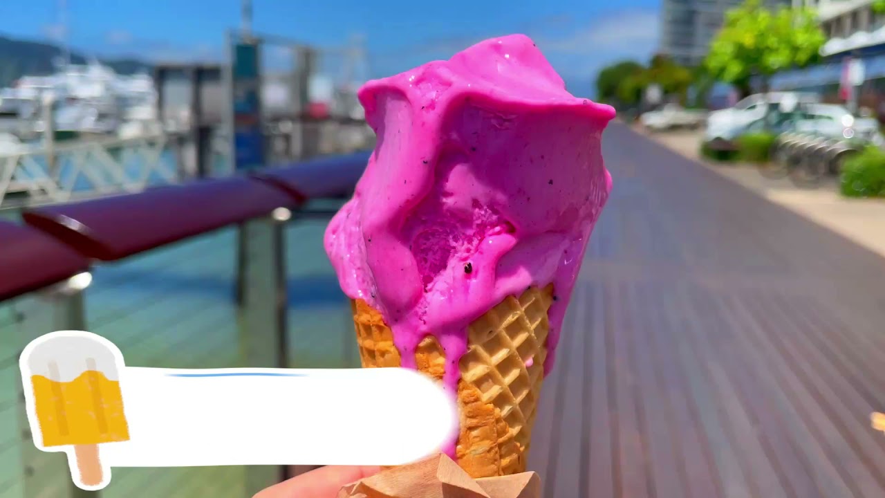 ドラゴンフルーツ アイスが溶ける ケアンズは1年中常夏 Youtube