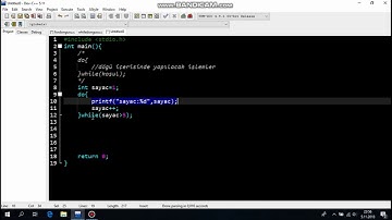 C Dersleri 14 Do While Döngüsü