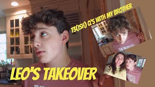 LEO&#39;S TAKEOVER !! // 73(ish) questions with my little brother..