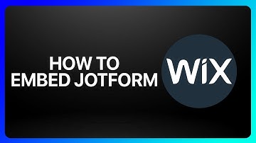 How To Embed JotForm On Wix Tutorial