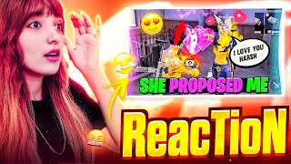 Reaction On My Boyfriend 🙄🔥 || Fan Proposal Video 😒 - Garena Free Fire