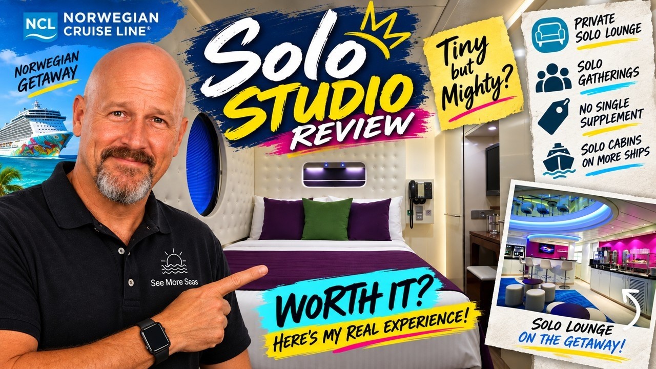 I Tried NCL’s 99 Sq Ft Solo Studio… Is It REALLY Worth It? | Norwegian Getaway #ncl #cruise