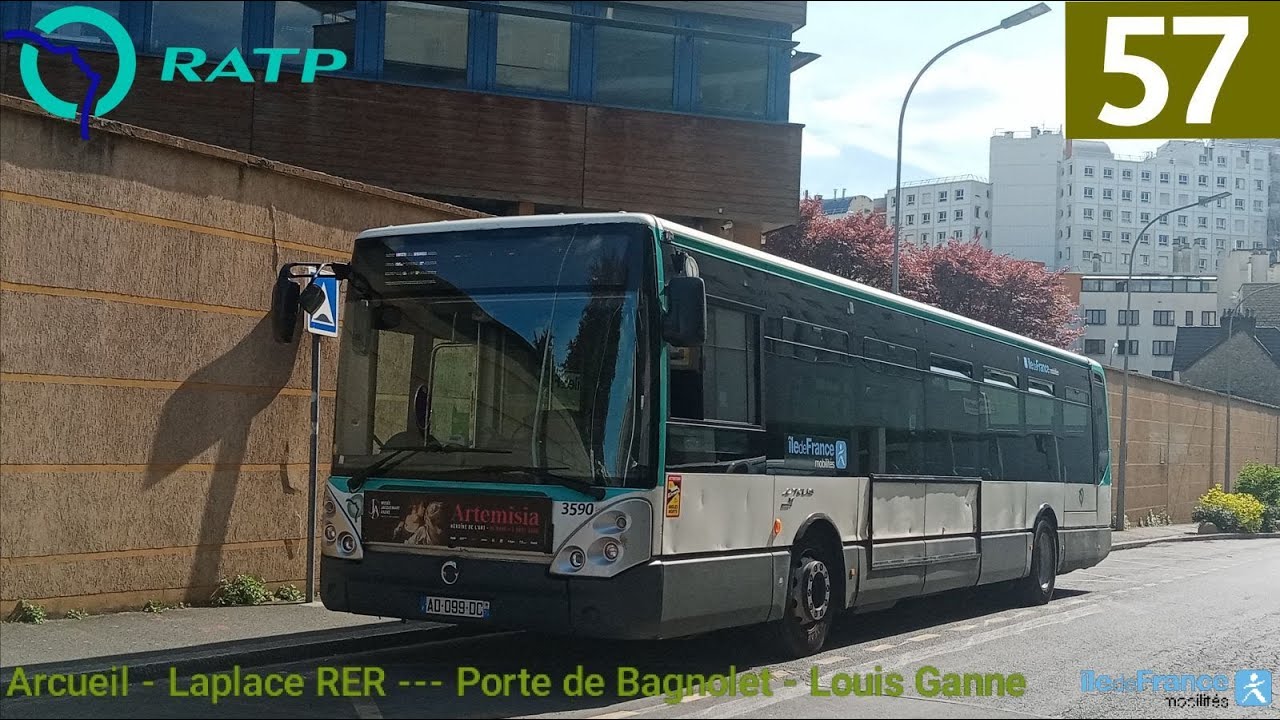 (BUS RATP) - Dernier Citelis Line du réseau : N°3590 Laplace RER --- Porte de Bagnolet (Bus 57)