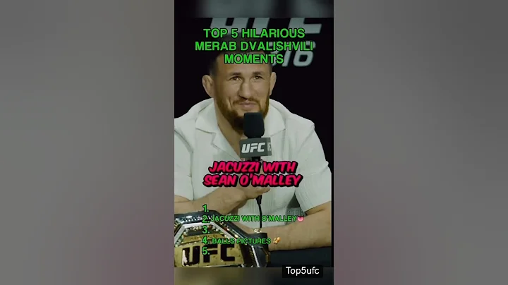 Top 5 hilarious Merab dvalishvili moments #ufc #mma #top5 #funny #merabdvalishvili