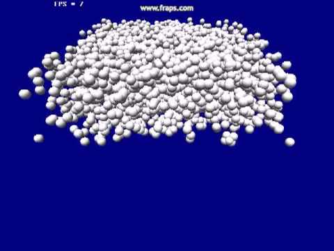 5,000 software-physics based spheres in DarkBasic Pro
