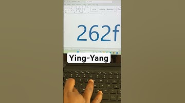 YING-YANG for Harmony. The ying-yang symbol using a #shortcut| #unicode