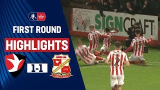 Cheltenham Stun Swindon in Stoppage Time! | Cheltenham 1-1 Swindon Town | Emirates FA Cup 19\/20