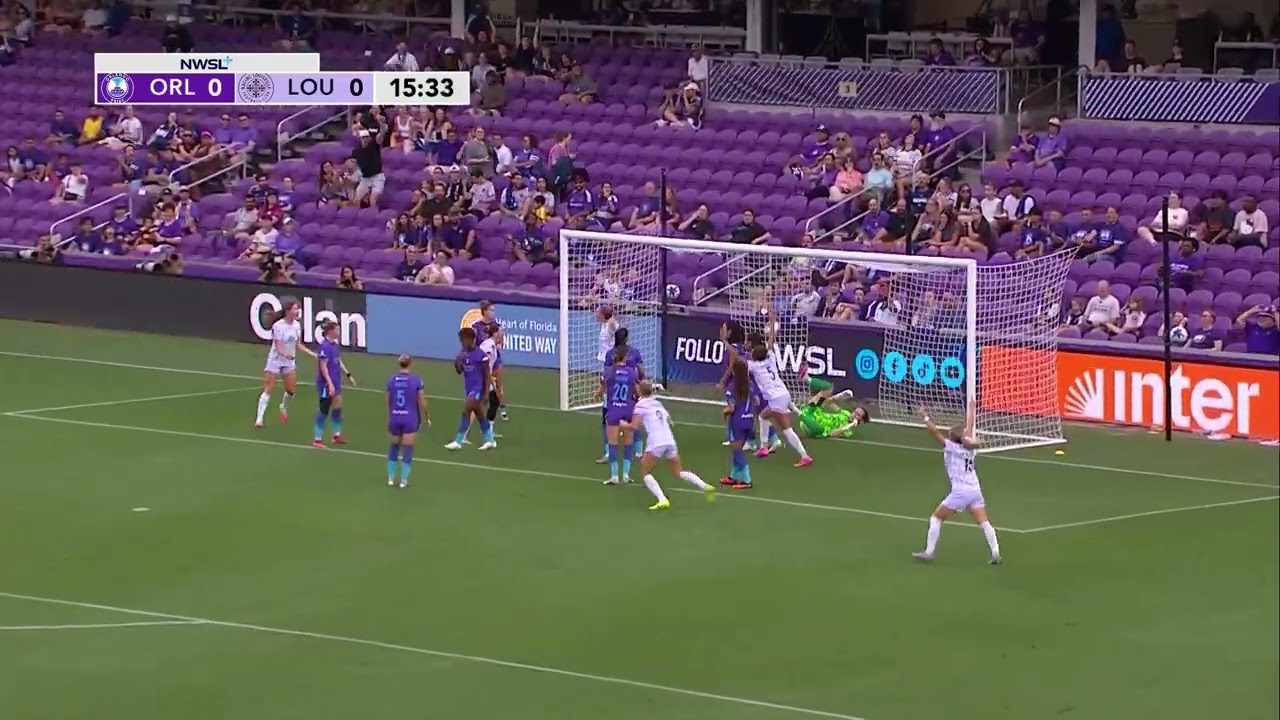 Audrey McKeen scores first professional goal | Racing Louisville FC at Orlando Pride | 8.7.26