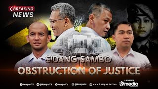 BREAKING NEWS - Sidang Kasus Sambo, Pemeriksaan Saksi untuk Terdakwa Obstruction of Justice
