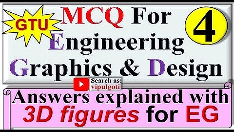 MCQ for EGD|4|MCQ EG|MCQ for Engineering Graphics & Design|Engineering Drawing|GTU|eg objective