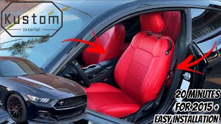￼￼ Kustom interiors red seat covers !