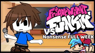 Friday night Funkin React VS Nonsense FULL WEEK (Gacha club