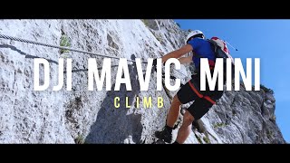 Dji Mavic Mini cinematic climbing video Hochthron klettersteig