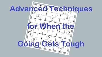 Sudoku Primer 187 - Getting Past Three Hard Spots in this Puzzle