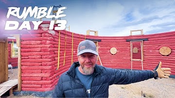 The FINAL WINDOWS on the Hyperadobe Roundhouse