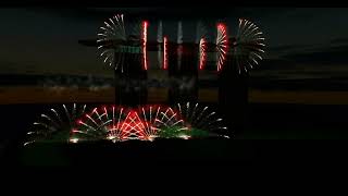 3D firework simulation Project 10th Anniversary of MBS in Singapore