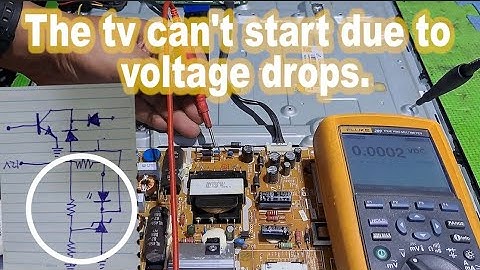 The Samsung LED TV standby light only and won