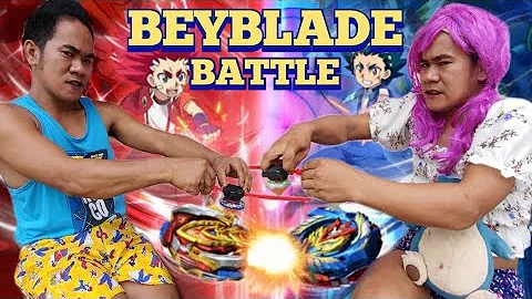 Beyblade battle: Bebang vs Boyong butiki | Madam Sonya Funny Video