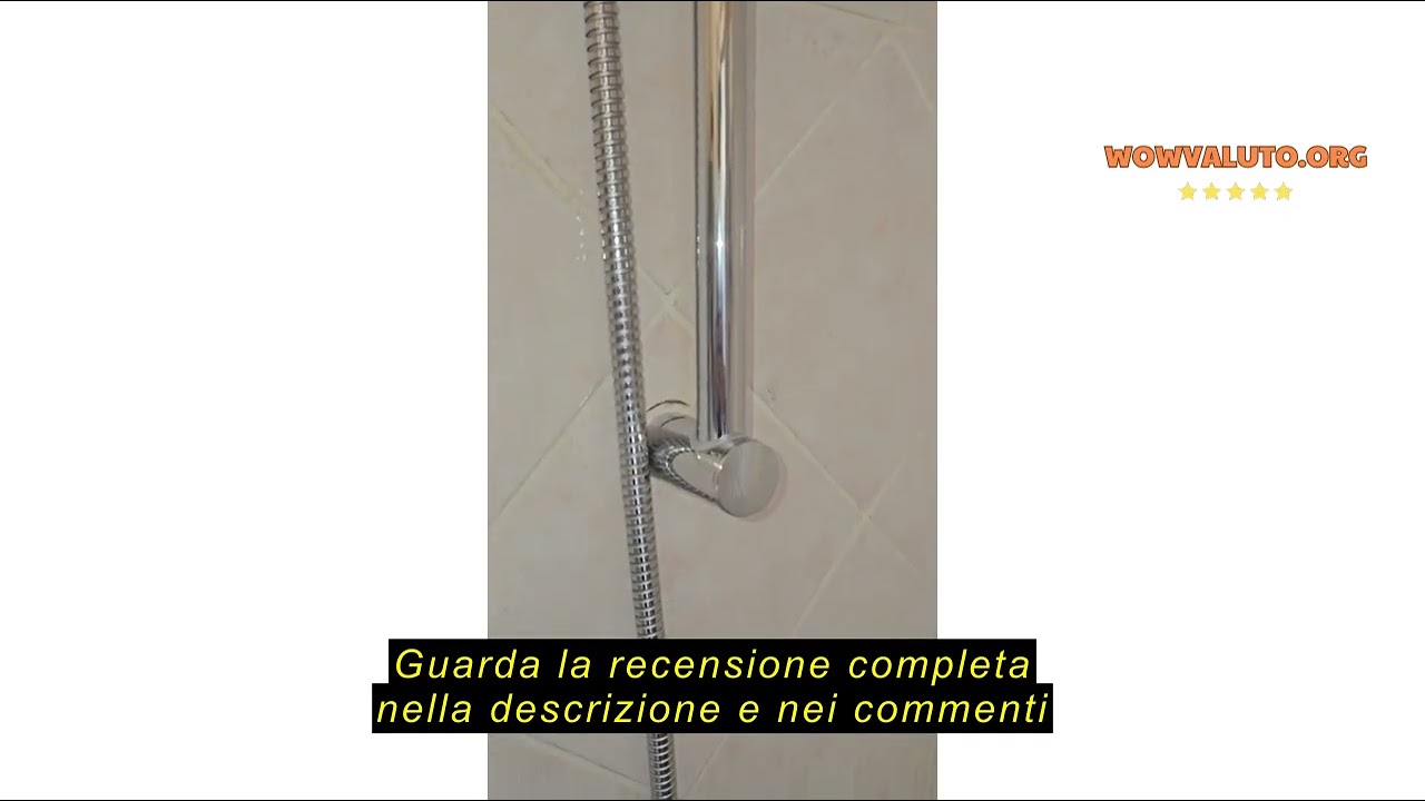 Recensione del Auralum Asta Doccia 70cm, Saliscendi Doccia in Acciaio Inox con Supporto Soffione Reg
