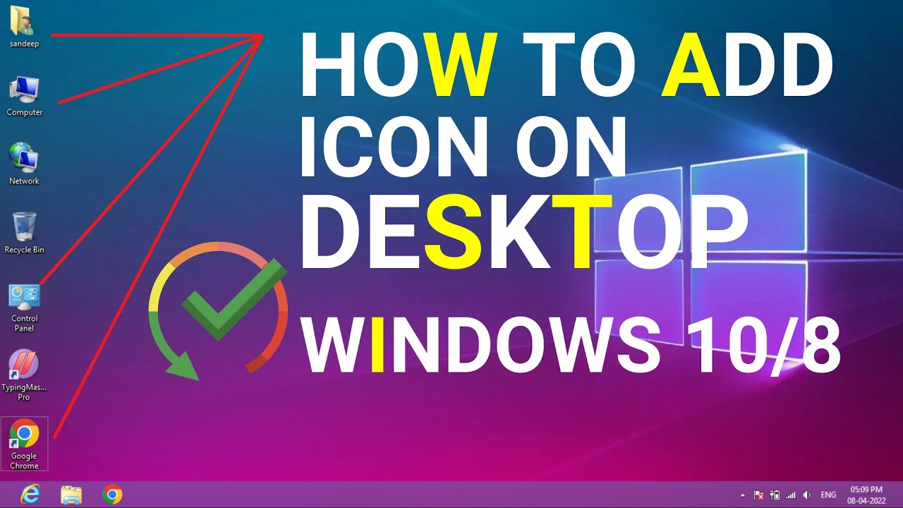 How To Add Desktop Icon On Windows 10 How To Add Icon On Laptop 