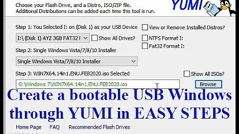 Create a bootable USB Windows 7/8/10 through YUMI software in easy steps