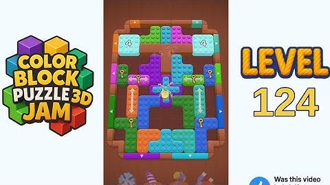 Color Block Puzzle 3D Jam Level 124 Walkthrough Solution
