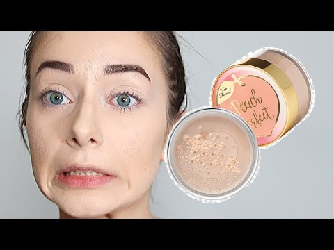 Too Faced Peach Perfect Mattifying Loose Setting Powder Review | Badass or Hard Pass? (2020)