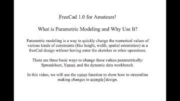 FreeCad 1.0 for Amateurs! Parametric Modeling