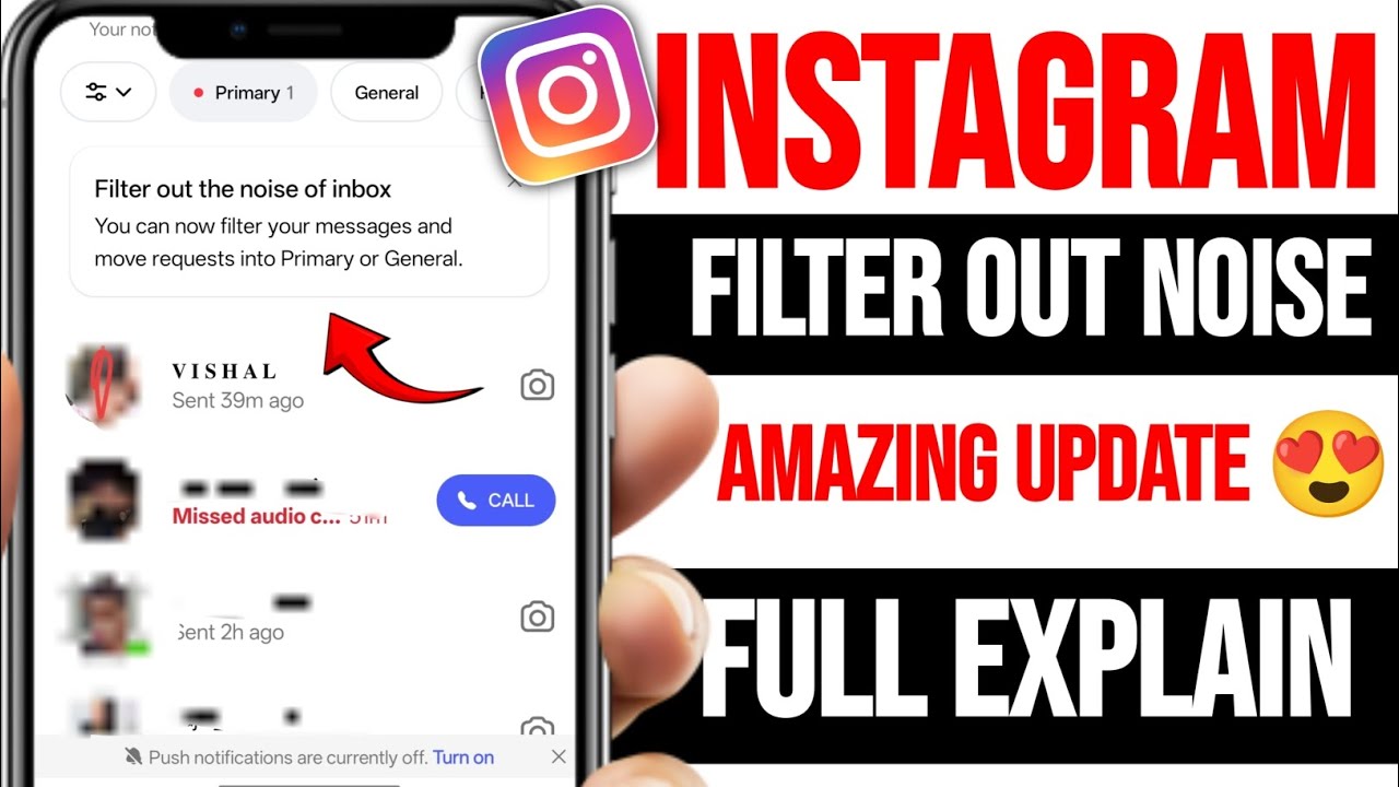 Filter out the noise of inbox instagram | instagram Filter out the noise of inbox kya hai |