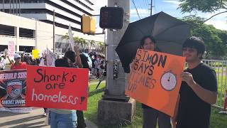 Shark students, faculty, alumni & other schools hold REBUILD SANCHEZ rally