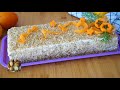 🥕Восхитительный Морковный Торт с творожным кремом! Простой рецепт, готовим быстро!