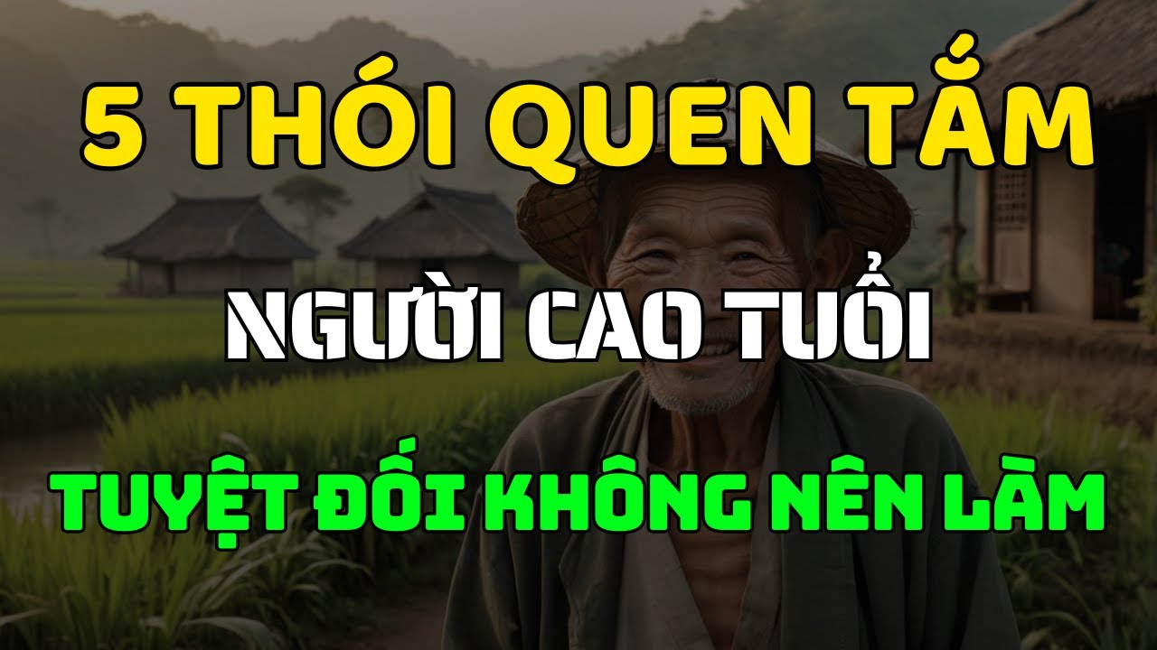 Outline Video Tắm Mỗi Ngày Có Thể Rút Ngắn Tuổi Thọ? 5 Sai Lầm Khi Tắm Người 70+ Tuyệt Đối Tránh!