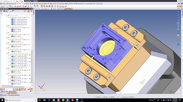 Finish the drillings and break some edges with TopSolid on a KME Tombstone