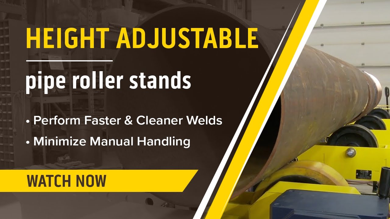 Height Adjustable Pipe Roller Stands Ideal for Minimizing Manual Handling in the Shop