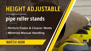 Height Adjustable Pipe Roller Stands Ideal for Minimizing Manual Handling in the Shop
