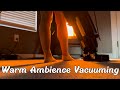 2 hours of kenmore vacuuming in a cozy night ambiance  asmr with harman pellet stove for deep sleep