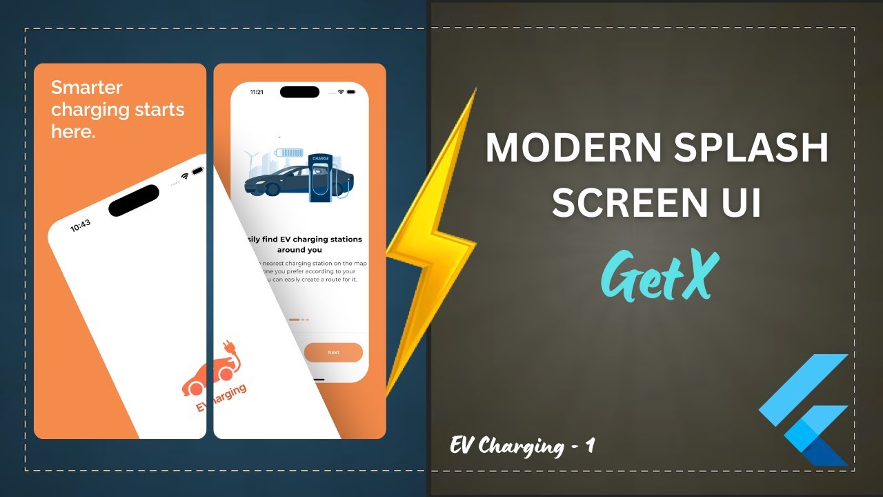 Splash Screen Animation in Flutter | Getx | EV Charging App | Part - 1 ...